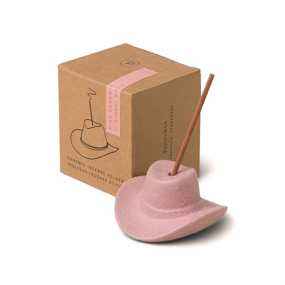 Ceramic Cowboy Hat Incense Holder