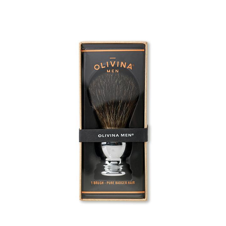 Shave Brush - Chrome Handle