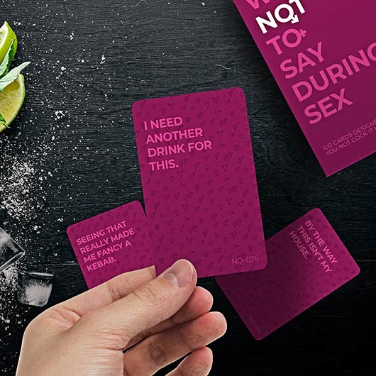 What Not To Say During Sex Cards