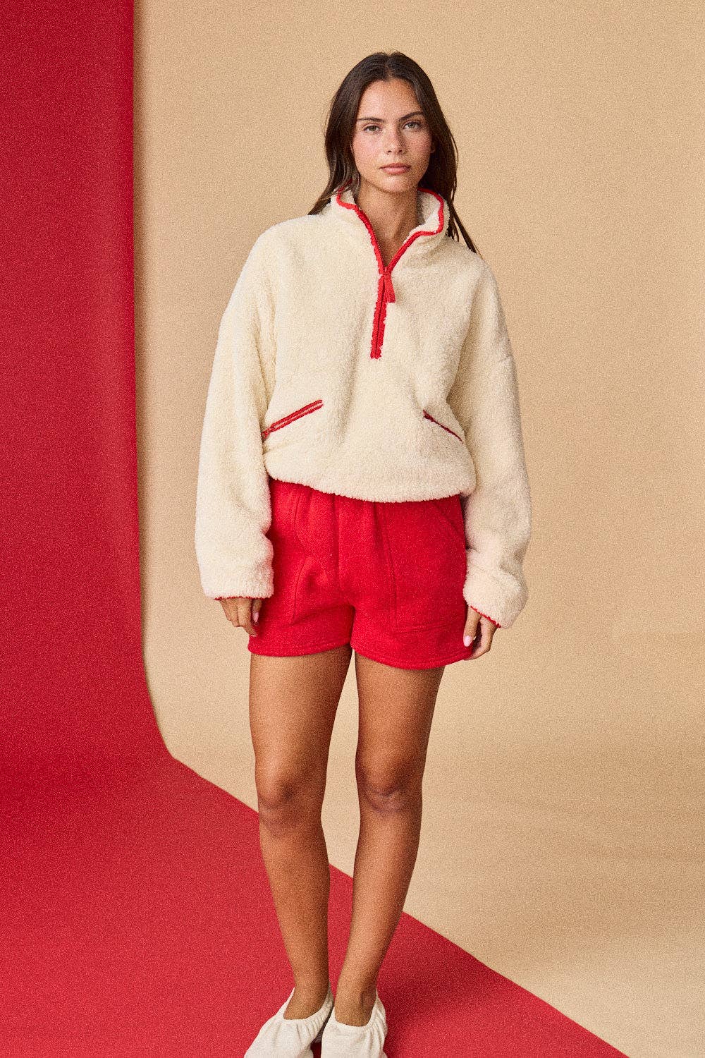 HALF ZIP UP SWEATER