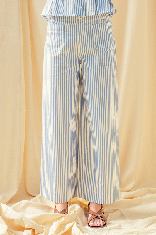 STRIPE FRONT POCKET PANTS