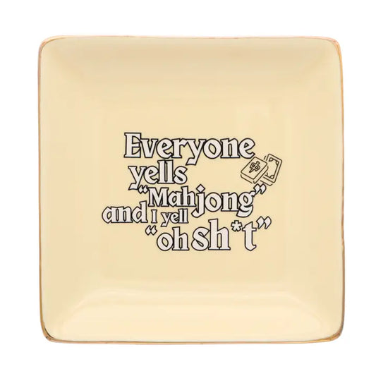 Everyone Yell Mahjong Trinket Tray