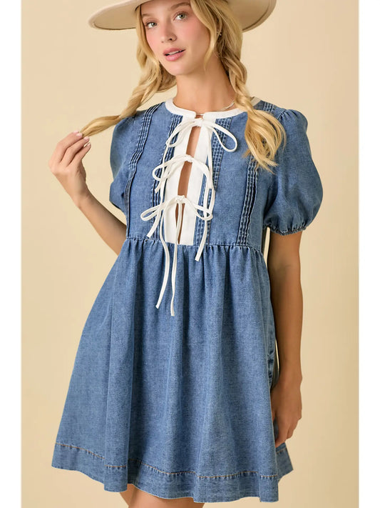 Denim Baby Doll Dress