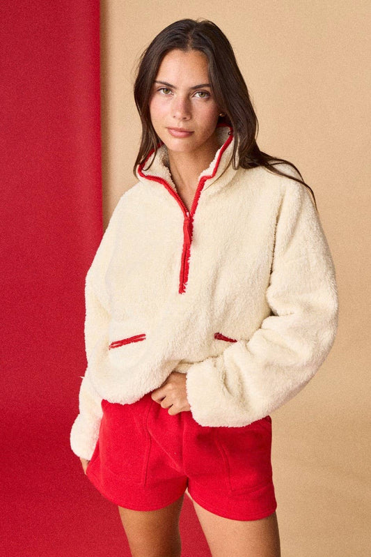 HALF ZIP UP SWEATER