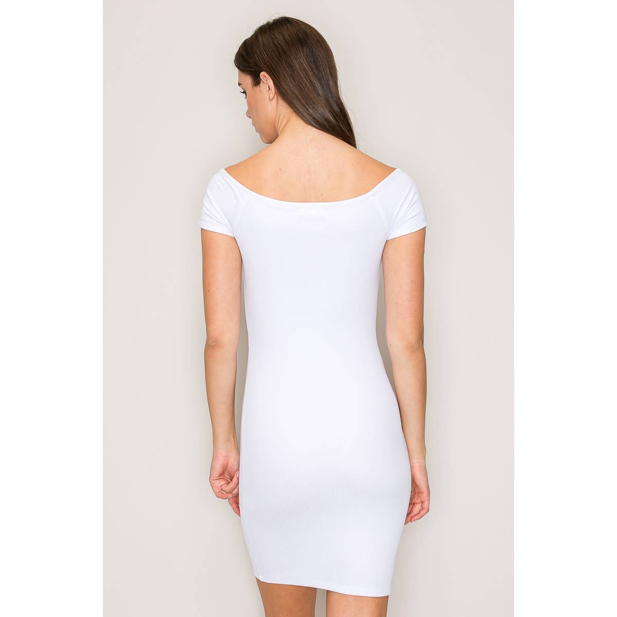 Off the Shoulder Bodycon Mini Dress