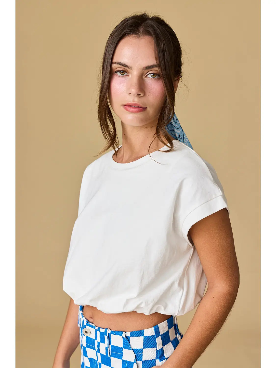 Emma Loose Fit Bubble Hem Top