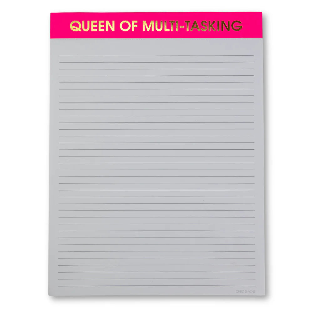 Queen Of Multi-tasking - Large Notepad