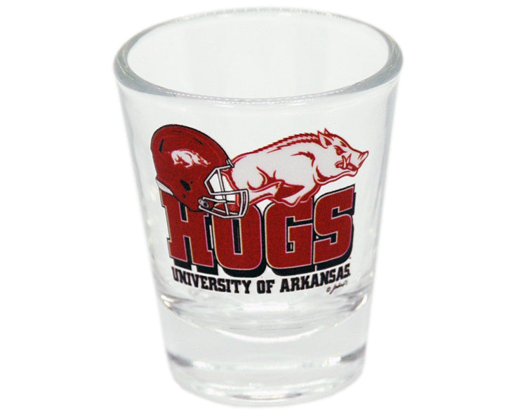 University Of Arkansas Shot Glass Helmet
