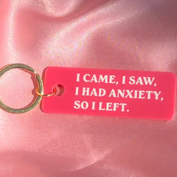 I Came I Saw I Left Keychain