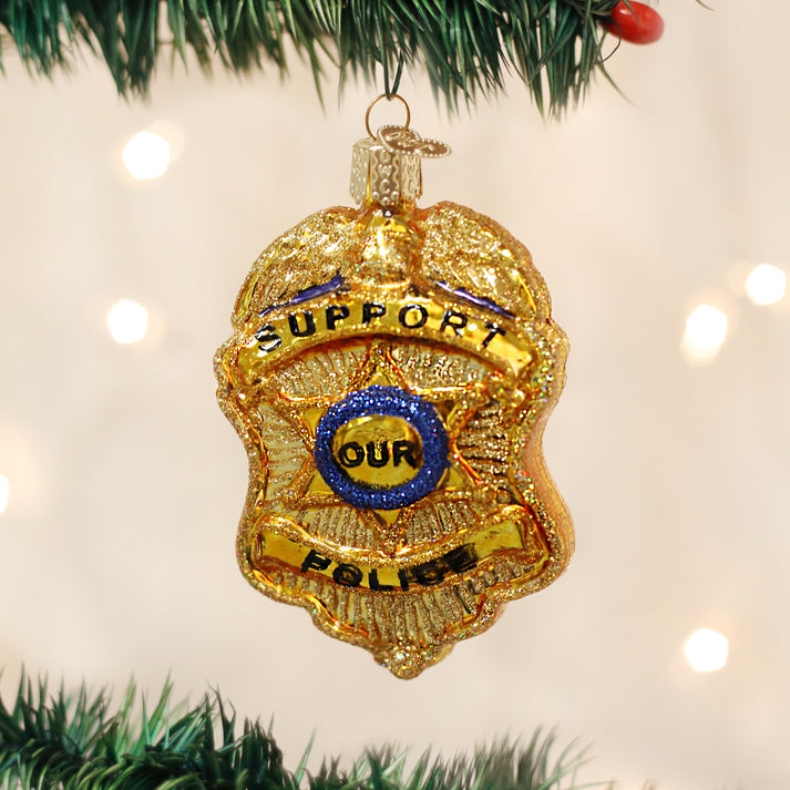 Glass Military/First Responder Ornaments