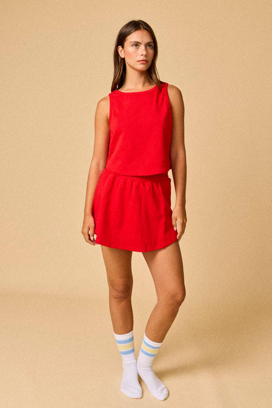 Kailee Terry Knit Tennis Tank