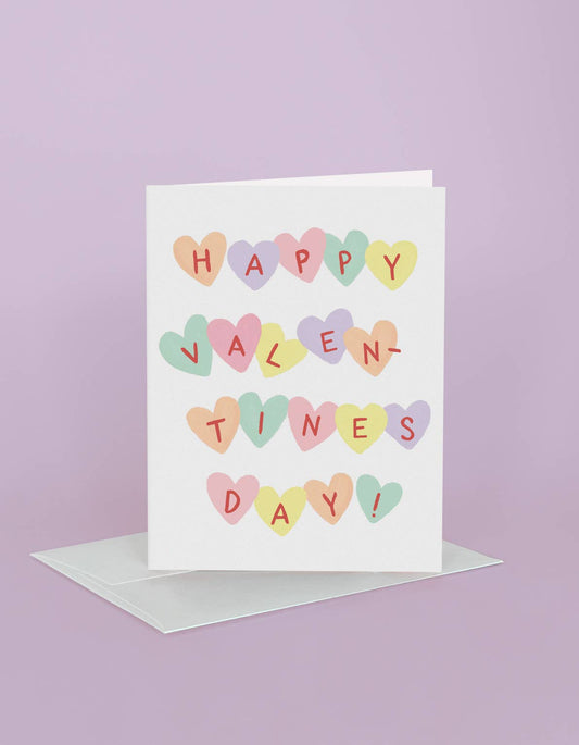 Conversation Hearts Greeting Card