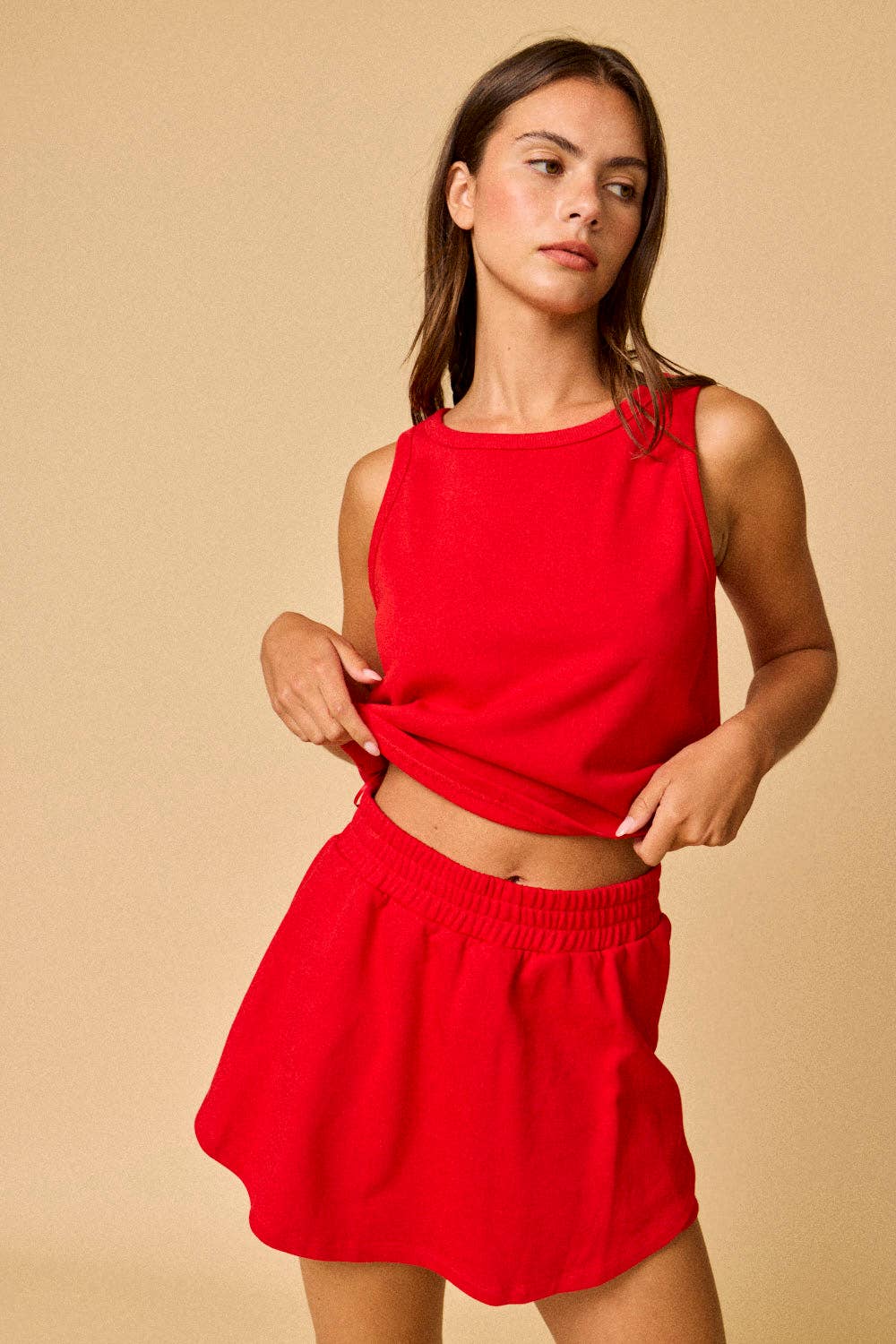 Kailee Terry Knit Tennis Tank