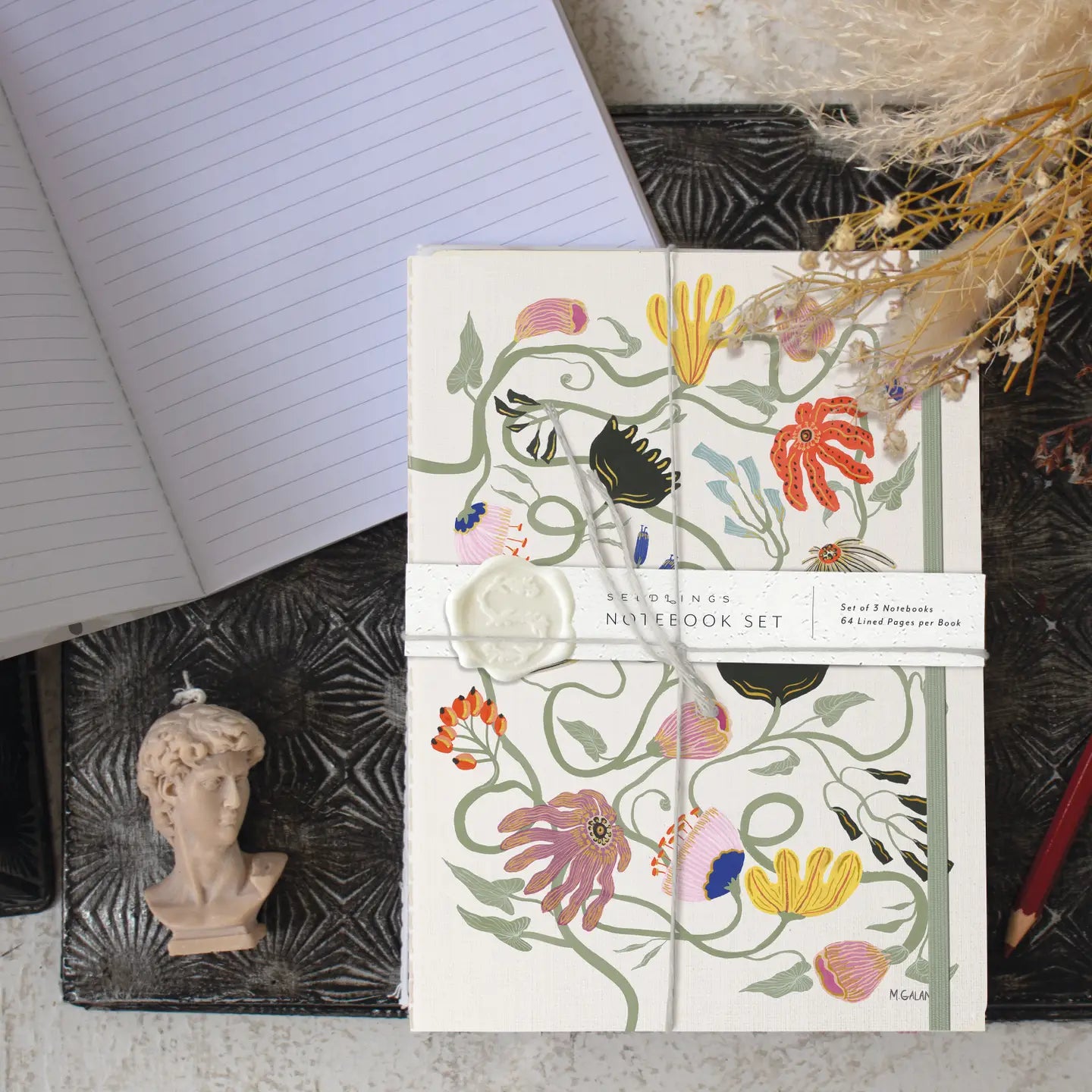Wildly in Love Sewn Trio Notebook Set