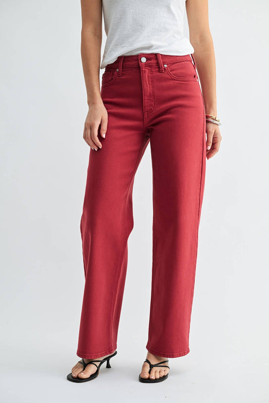 Vintage High Rise Straight Denim