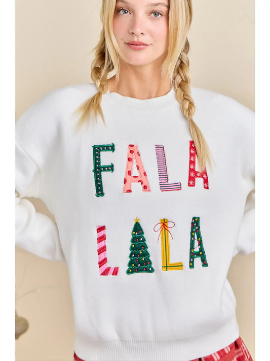 FALA LALA Christmas Knit Sweater
