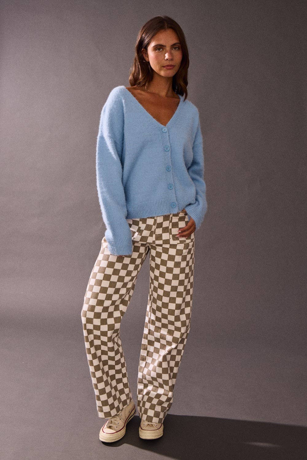 Demi Checkered Bottoms