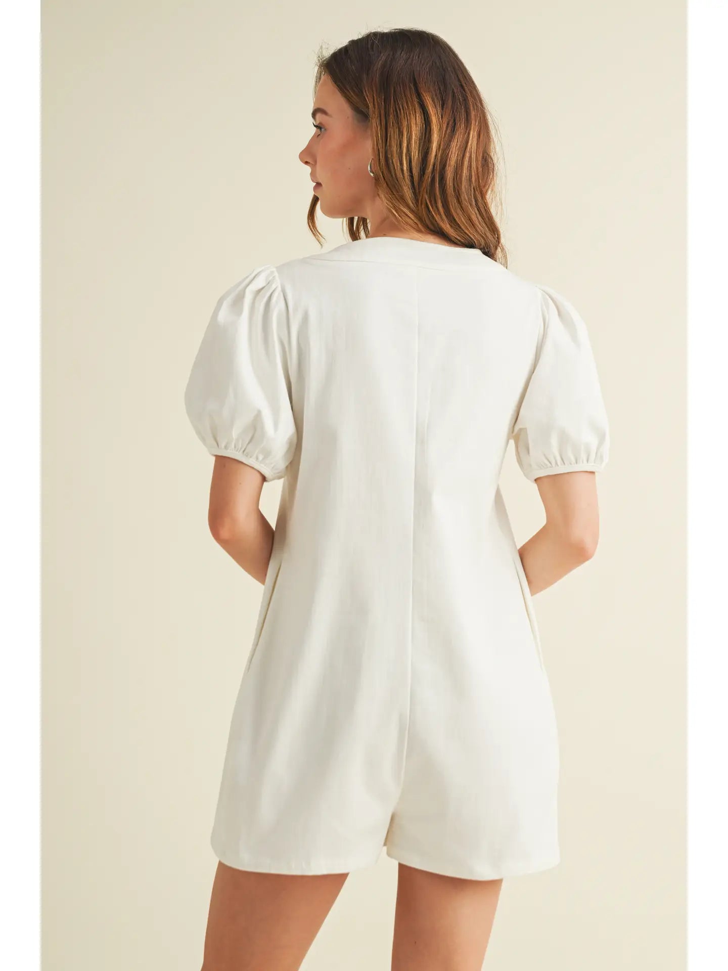 Front Tie Pleated Romper
