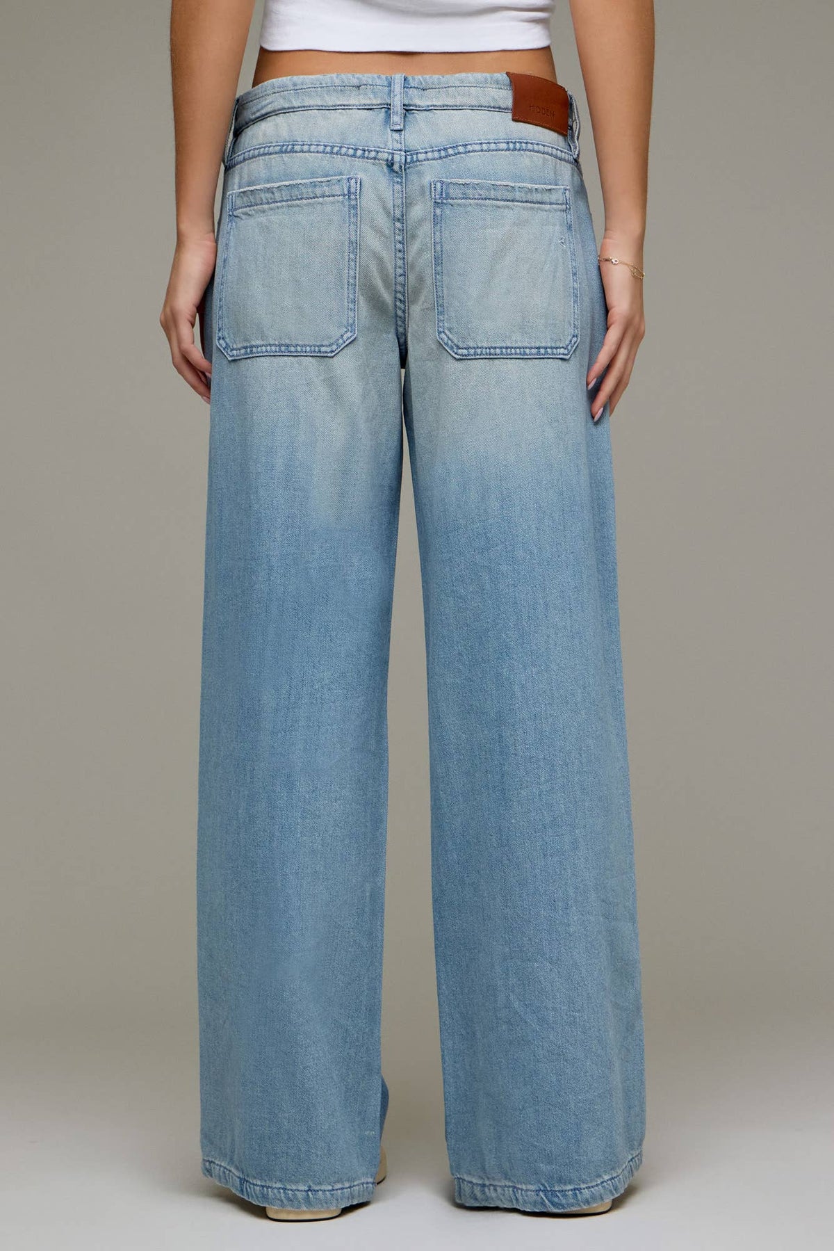 Vintage Super Soft Drawstring Mid Rise Wide Leg