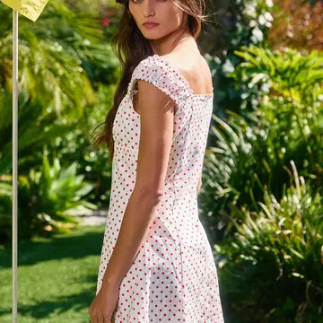 Sweet Polka Dot Mini Dress
