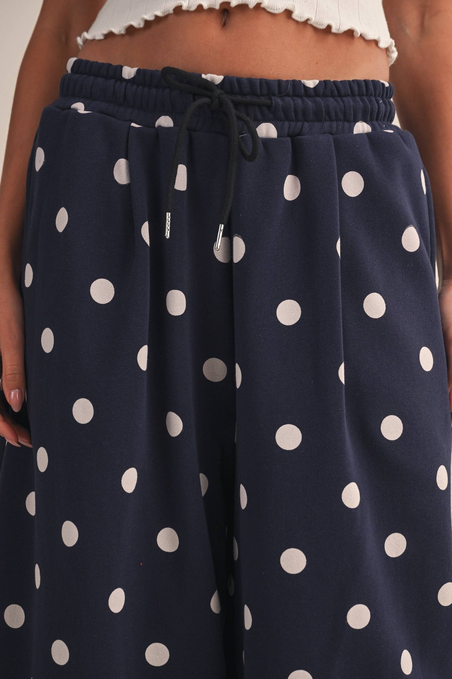 POLKA DOT BARREL SWEATPANTS
