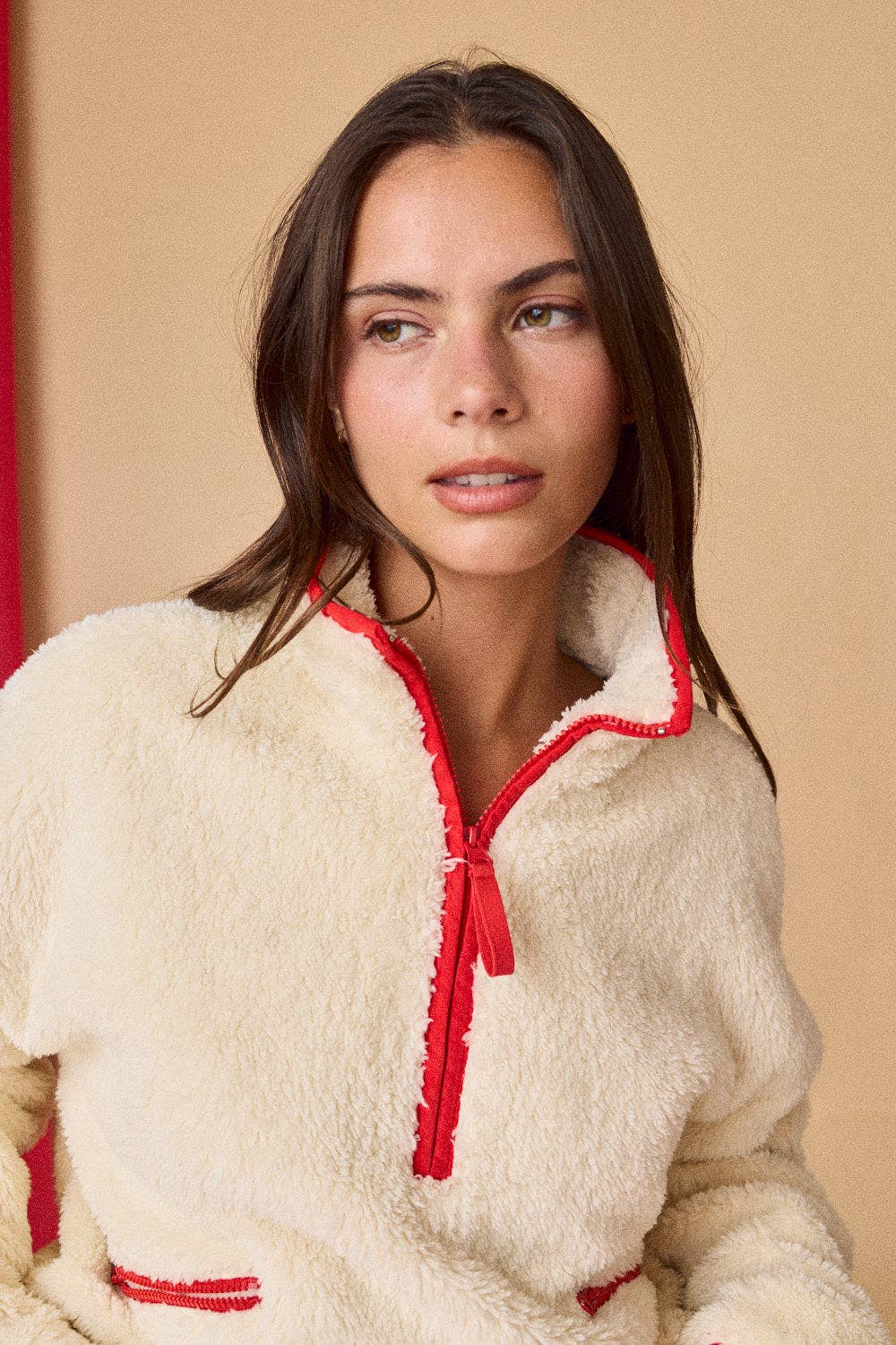 HALF ZIP UP SWEATER