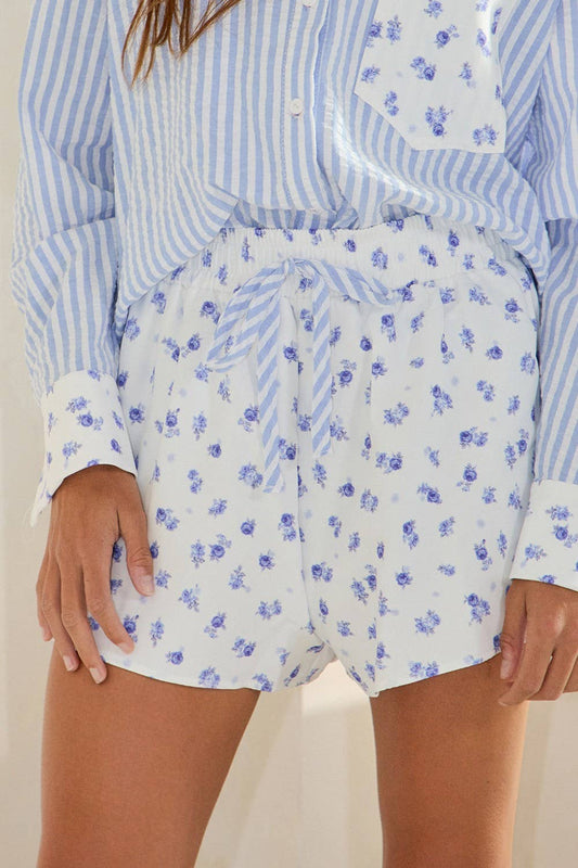 Floral Print Woven Shorts