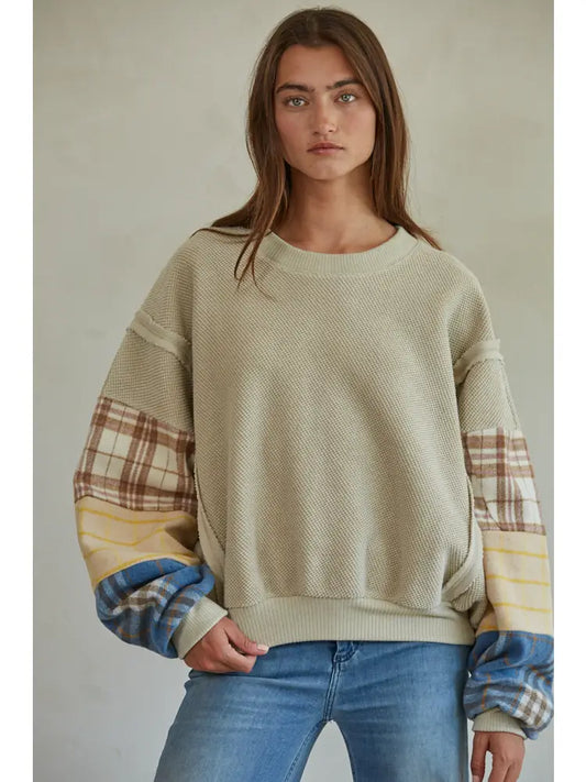 Urban Pattern Sleeves Top