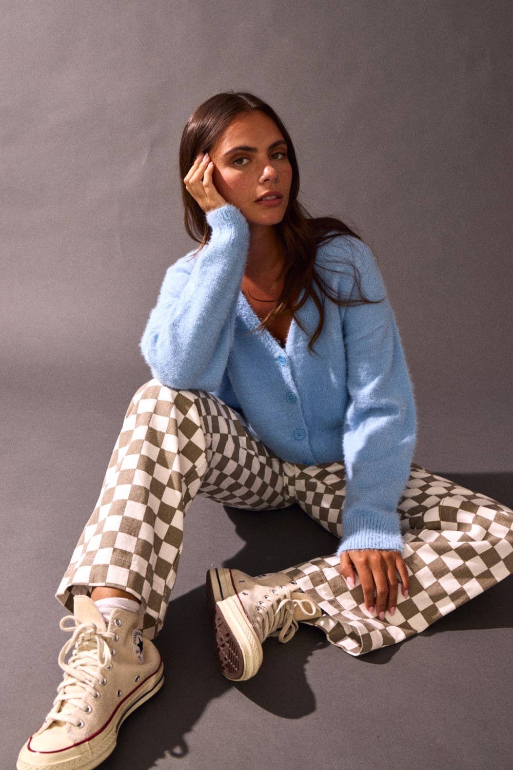 Demi Checkered Bottoms