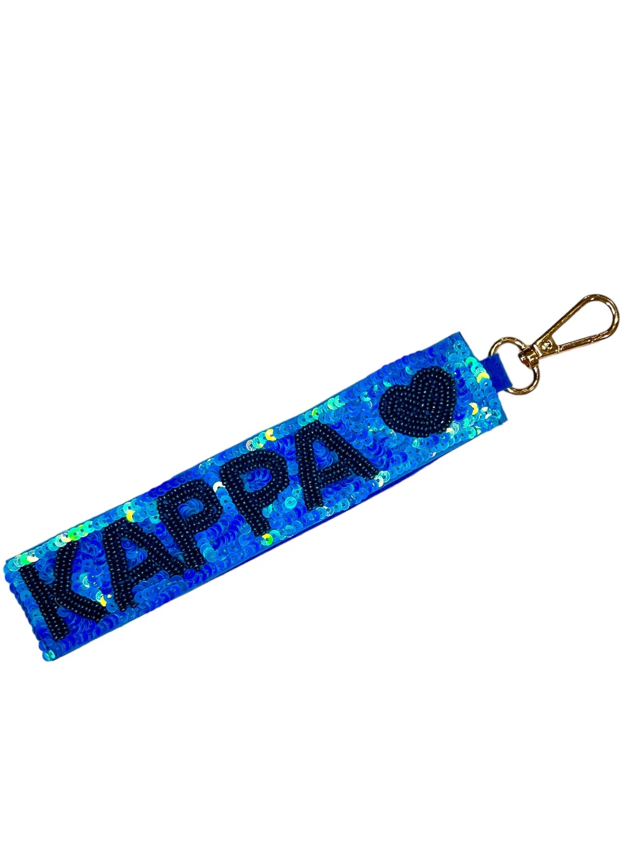 Sequin Heart Wristlet