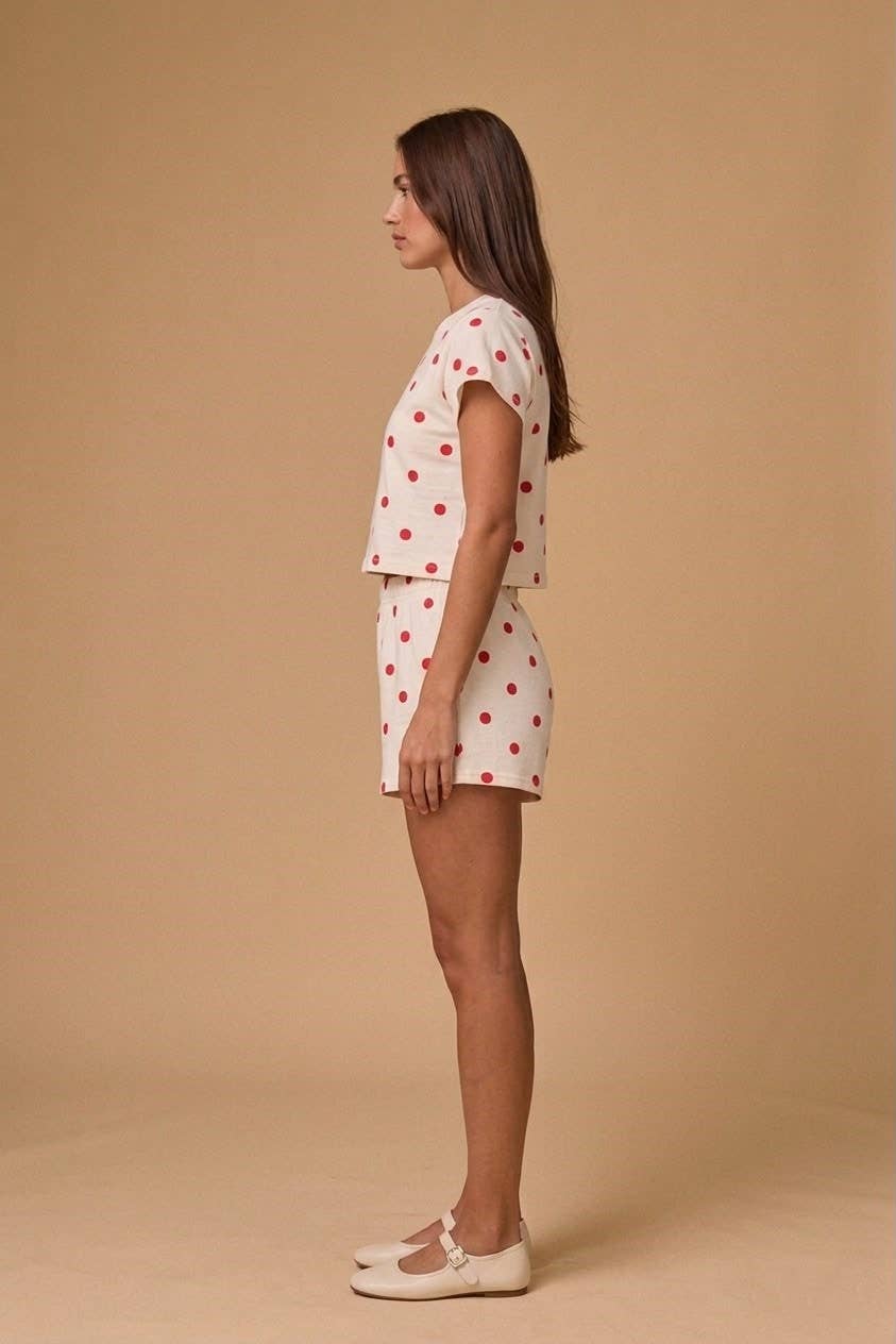 Polka Dot Lounge Shorts