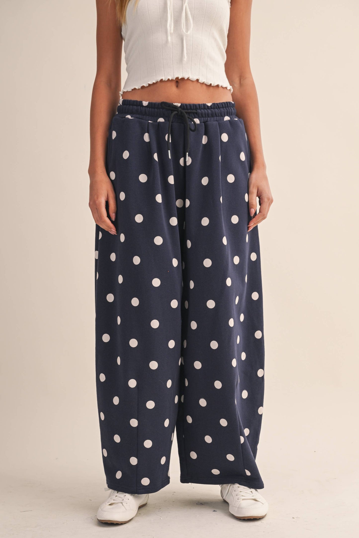 POLKA DOT BARREL SWEATPANTS