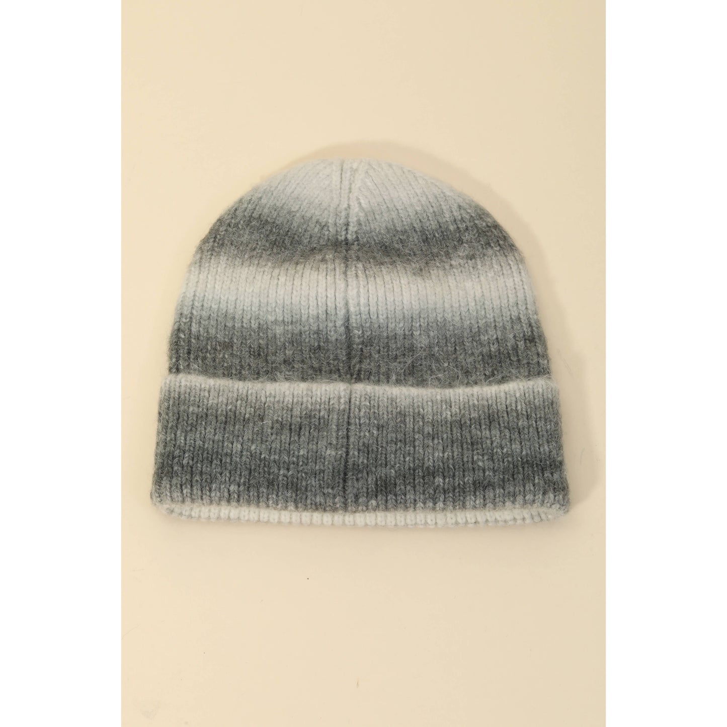Stripe Shaded Knit Beanie