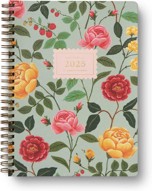 2025 Roses 12- Month Softcover Spiral Planner