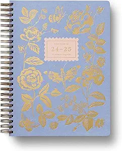 2025 English Rose Academic Softcover Spiral Planner