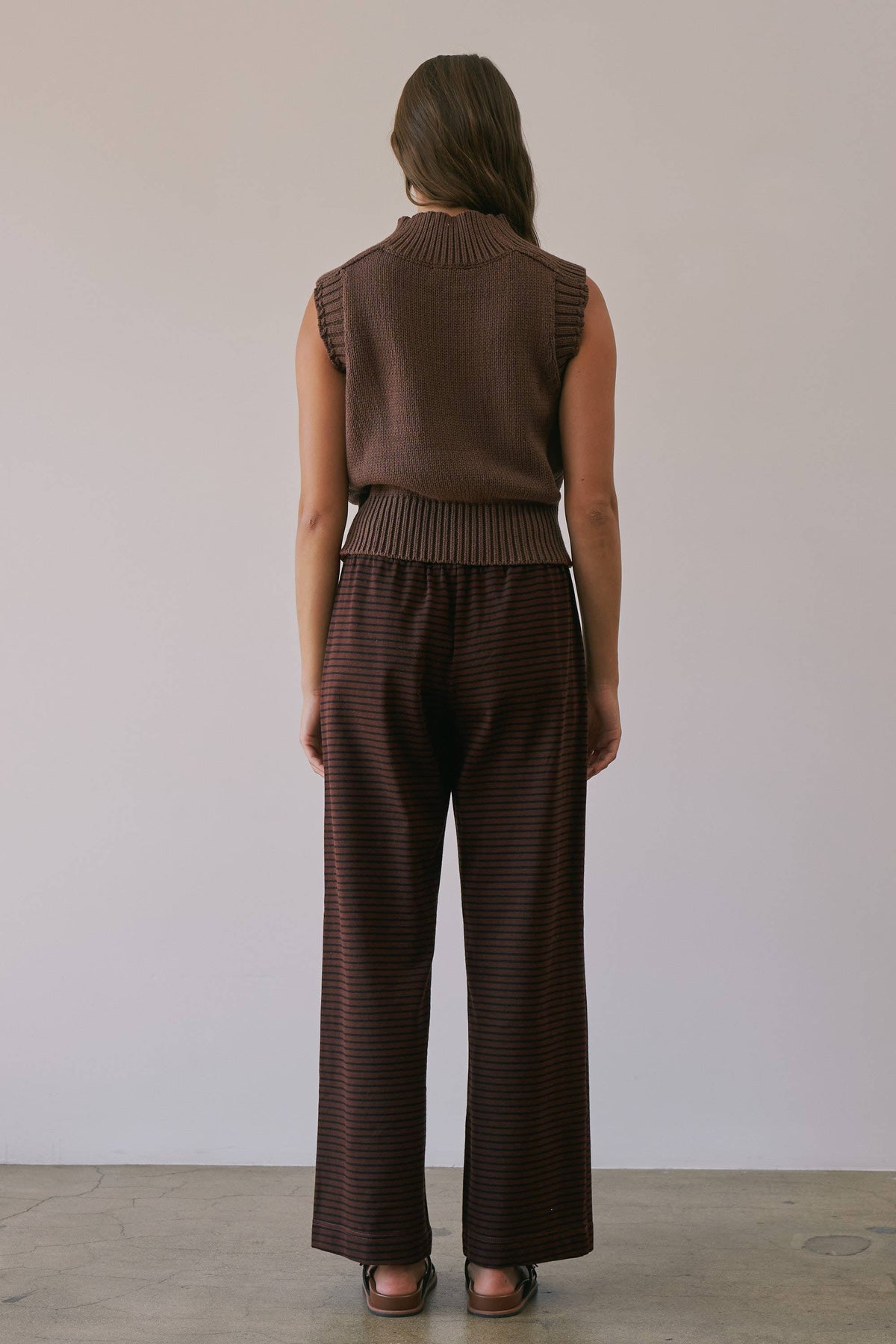 Lexi Ribbed Mock Neck Sweater Vest