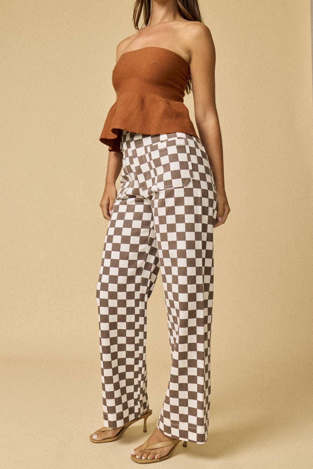 Demi Checkered Bottoms