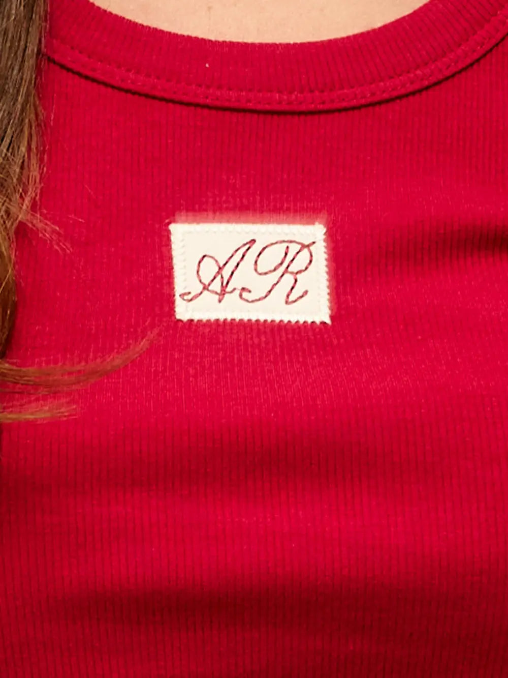 AR Patch Ribbed Tank Top
