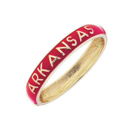 Arkansas Razorbacks Sculpted Hinge Bangle