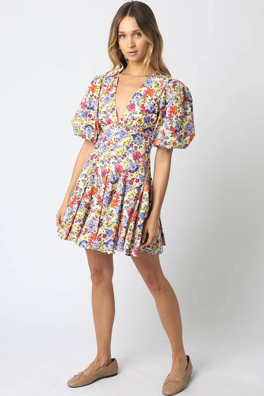 Evie Floral Bubble Dress