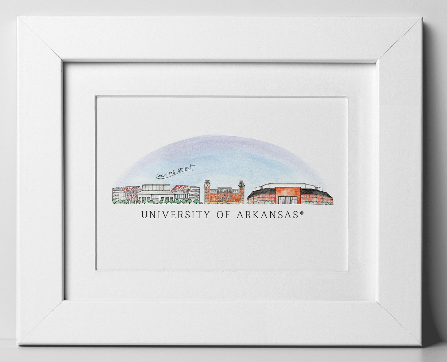 Arkansas Skyline 8x10 Print