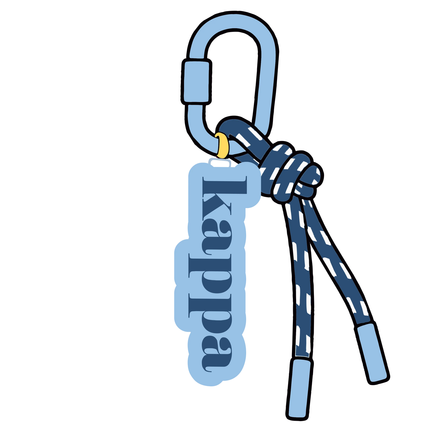 Greek Corded Key/Bag Charm