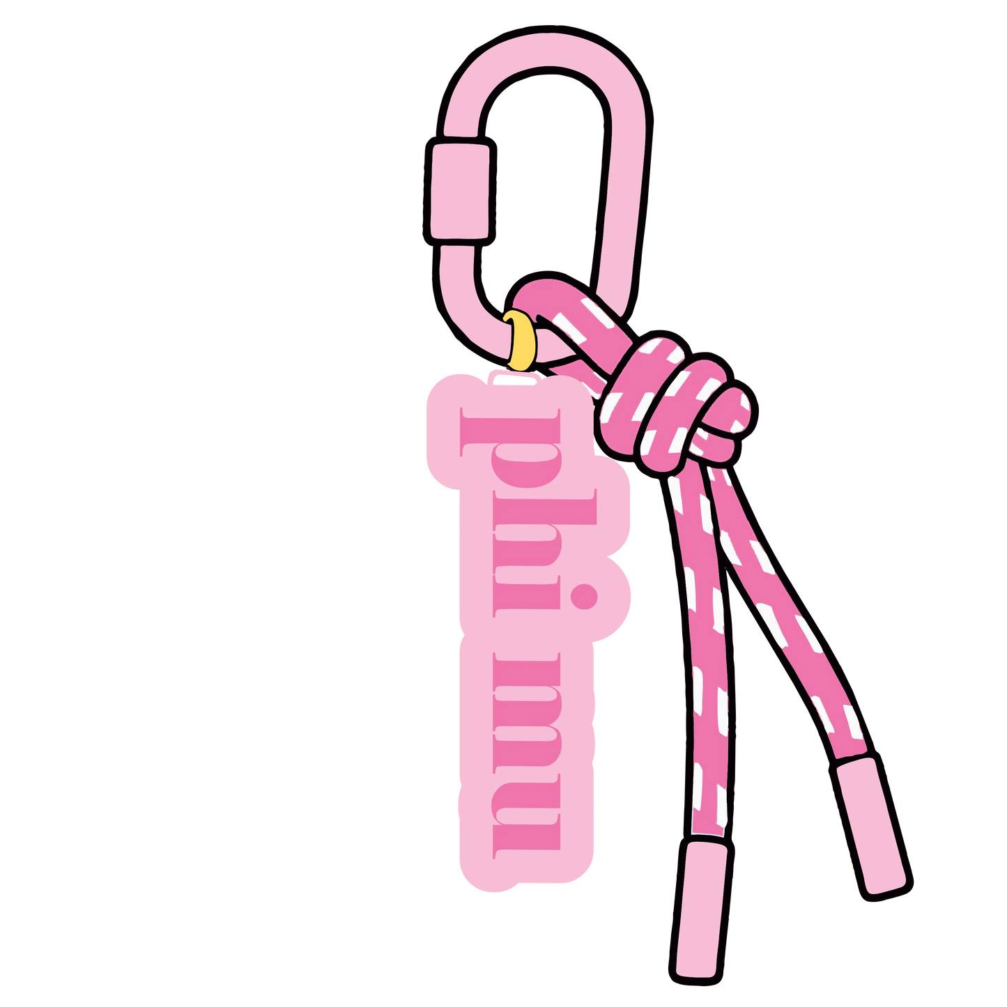 Greek Corded Key/Bag Charm