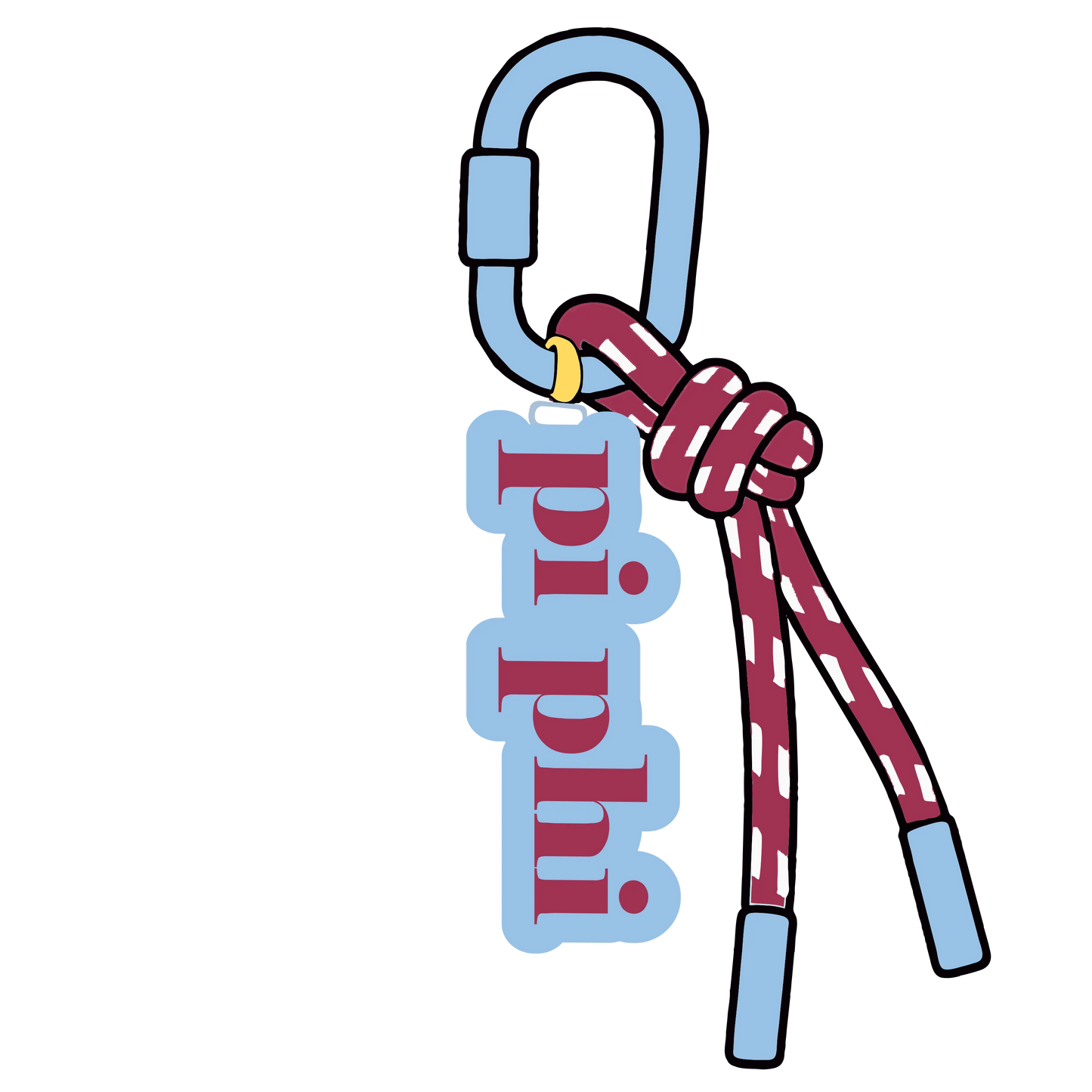 Greek Corded Key/Bag Charm