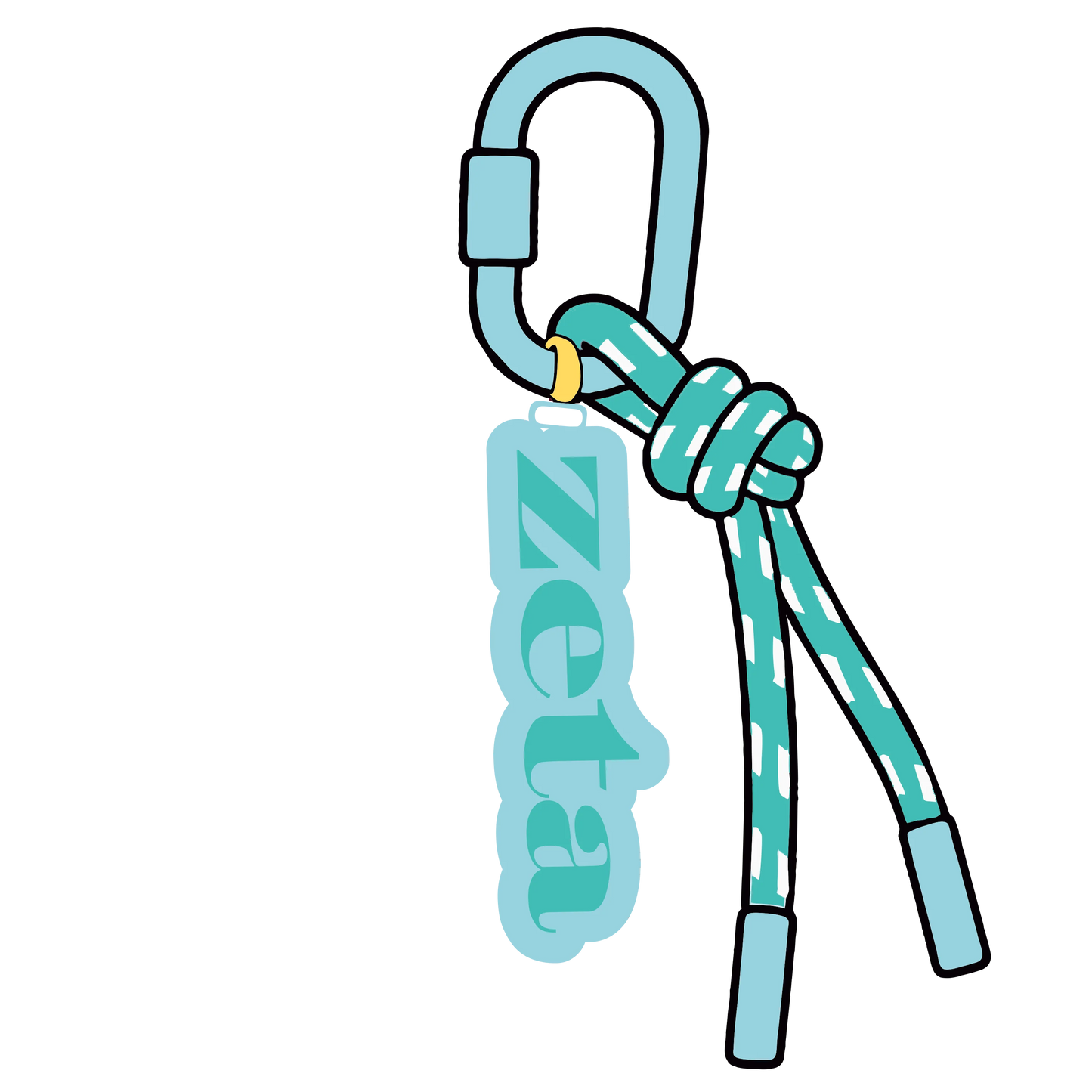 Greek Corded Key/Bag Charm