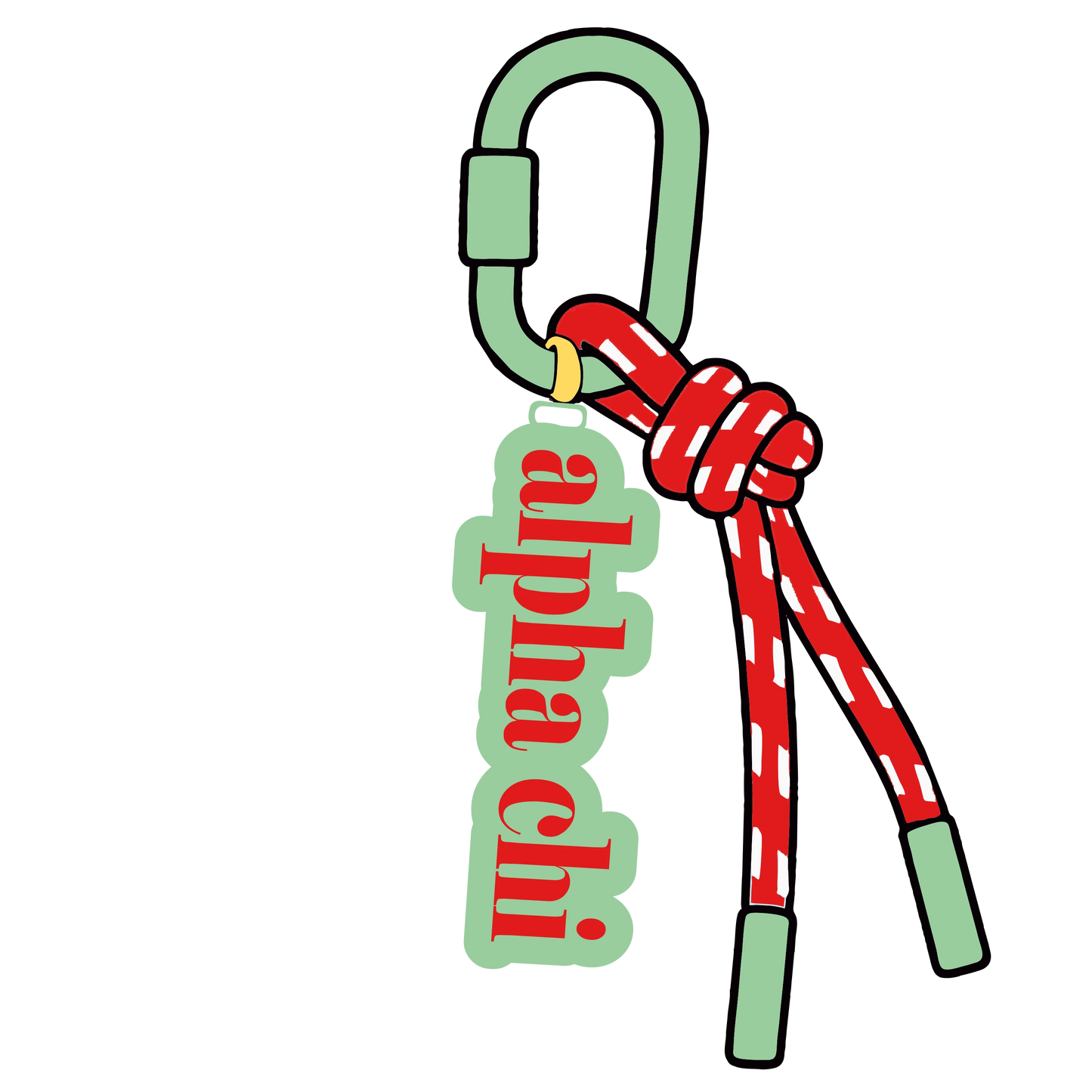 Greek Corded Key/Bag Charm