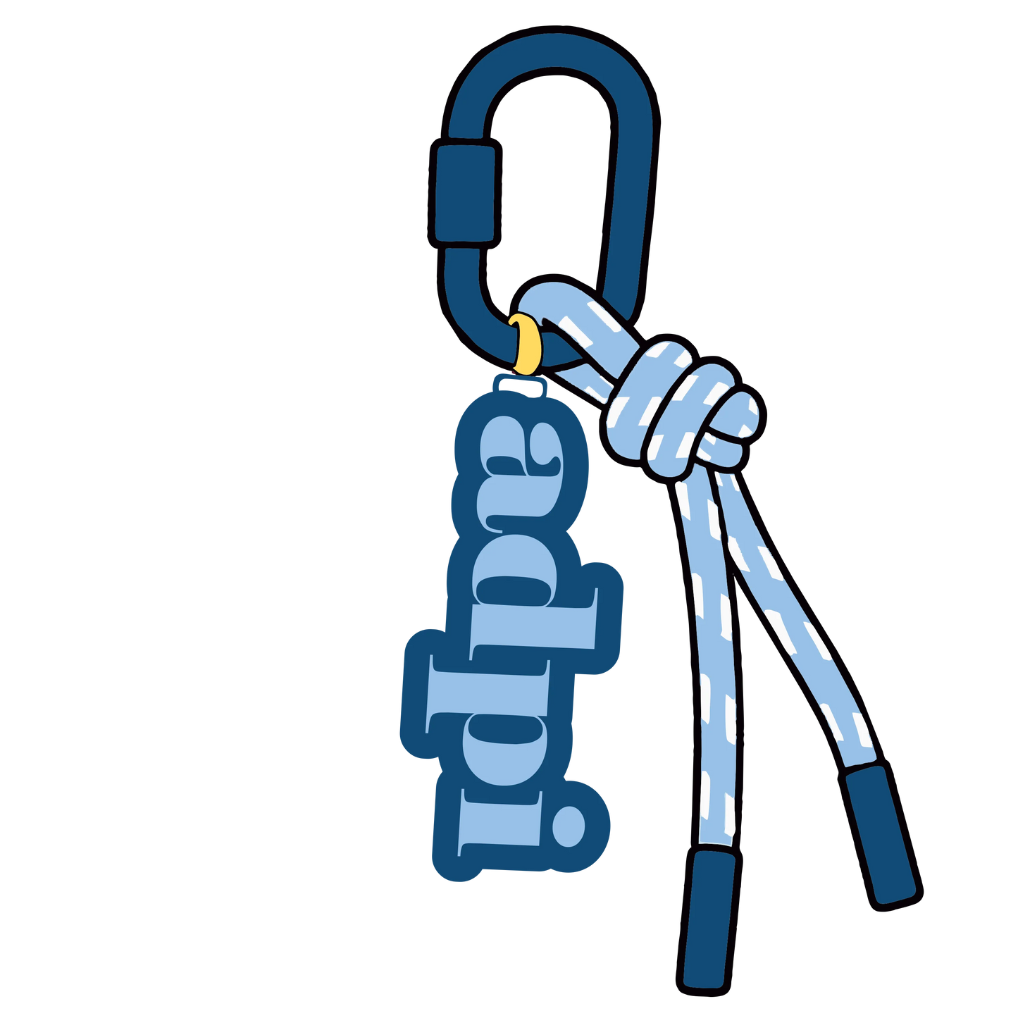 Greek Corded Key/Bag Charm