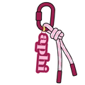 Greek Corded Key/Bag Charm