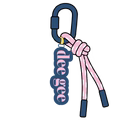 Greek Corded Key/Bag Charm