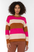 Cornell Berry Stripe Sweater